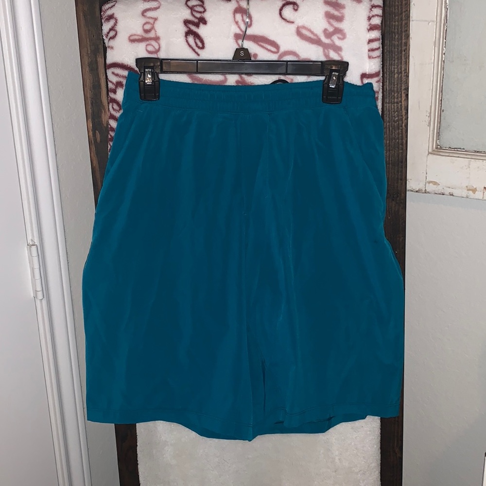 Teal lululemon mens shorts